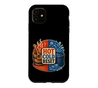 Carcasa para iPhone 11 Hot Cold Reset Sauna Baño Frío Rutina de Contraste