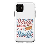 Carcasa para iPhone 11 Hotdog Wurst llega a lo Peor Divertido Perrito Caliente del 4 de Julio