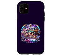 Carcasa para iPhone 11 House Music Shiba-Inu Capybara Melodic Party Design