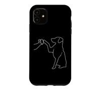 Carcasa para iPhone 11 Human and Dog Paw Fist Bump Dog Lover Dog and Man Friendship