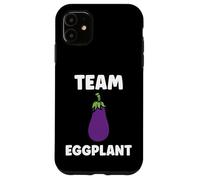 Carcasa para iPhone 11 Humor Food Eggplant Simple Team Eggplant