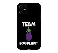 Carcasa para iPhone 11 Humor Food Eggplant Simple Team Eggplant