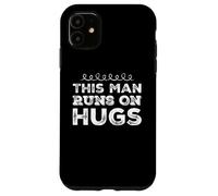 Carcasa para iPhone 11 Humor Gracioso Texto Gente Divertida Divertido Este Hombre Corre en Abrazos