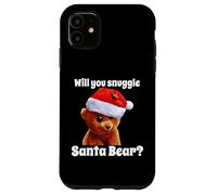 Carcasa para iPhone 11 Humor navideño Will You Snuggle Christmas Bear