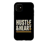 Carcasa para iPhone 11 Hustle Heart Motivacional Emprendedor Moler Ambición