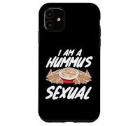 Carcasa para iPhone 11 I Am A Hummus Sexual Vegan Food Spread Juego de Palabras
