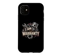 Carcasa para iPhone 11 I Am The Warranty Mecánico Funny Race Car Parts Repair Guy
