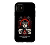 Carcasa para iPhone 11 I Am The Way John 14:6 Diseño de Calavera gótica de Jesús Cristiano