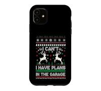 Carcasa para iPhone 11 I Can't I Have Plans in The Garage Ugly Christmas
