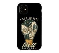 Carcasa para iPhone 11 I Got An Idea Let's Go Outside Vintage Hiking Outdoors Lover