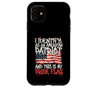 Carcasa para iPhone 11 I Identify As An American Patriot This Is My Pride Flag
