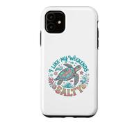 Carcasa para iPhone 11 I Like My Weekends Salty Sea Turtle Beach Lover