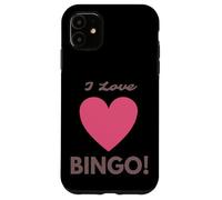 Carcasa para iPhone 11 I Love Bingo! Funny Old Lady Costume Men & Women Bingo