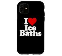 Carcasa para iPhone 11 I Love Heart Ice BAÑOS Cold TUBS