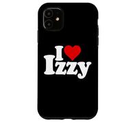 Carcasa para iPhone 11 I Love Heart Izzy Isabel Nombre EN UNA tee