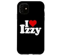 Carcasa para iPhone 11 I Love Heart Izzy Isabel Nombre EN UNA tee