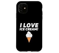 Carcasa para iPhone 11 I Love Ice Cream Party Outfit Vanilla Soft Serve Gelato Cone