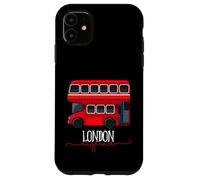 Carcasa para iPhone 11 I Love London, Cool London UK Red Bus Illustration Graphic
