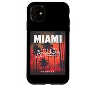 Carcasa para iPhone 11 I Love Miami, Awesome Miami Florida Palms Take Me Anywhere