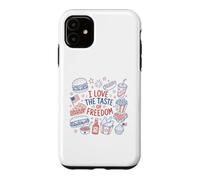 Carcasa para iPhone 11 I Love The Taste of Freedom Vintage American Foods Gráfico