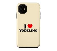 Carcasa para iPhone 11 I Love Yodeling Funny Yodel Song Alpes Swiss Cow Canta Música