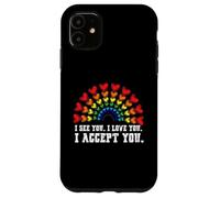 Carcasa para iPhone 11 I See I Love You I Accept You LGBTQ Ally Gay Pride