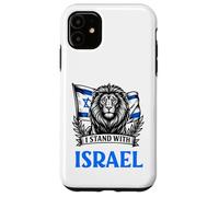 Carcasa para iPhone 11 I Stand with Israel Hebreo Lion Flag Design