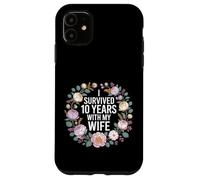 Carcasa para iPhone 11 I Survived 10 Years with My Wife -