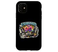 Carcasa para iPhone 11 "I Survived The 90s!, Retro Vintage Throwback