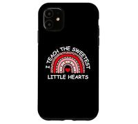 Carcasa para iPhone 11 I Teach The Sweetest Hearts Rainbow Teacher Valentine's Day