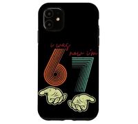Carcasa para iPhone 11 I Was 6 Now I'm 7 Funny 7th Birthday Retro Hands Meme Girls