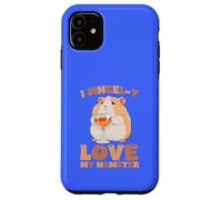 Carcasa para iPhone 11 I Wheel-y Love My Hamster Kawaii Lindo Divertido
