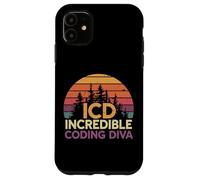 Carcasa para iPhone 11 ICD Incredible Coding Diva Codificación Clínica Mujer