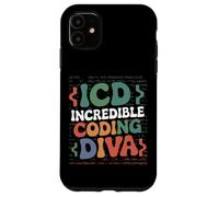 Carcasa para iPhone 11 ICD Incredible Coding Diva Codificación Clínica Mujer