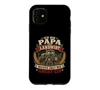 Carcasa para iPhone 11 Ich Bin Papa Und Landwirt Farm Graphic Mir Angst Ein Alemán