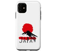 Carcasa para iPhone 11 Icono de Viaje al Atardecer del Monte Fuji de Japón para Amantes de la Cultura