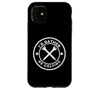 Carcasa para iPhone 11 'I'D Rather Be Golfing' Funny Golf tee with Crossed Tees