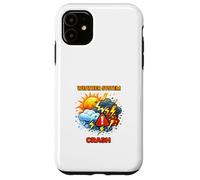 Carcasa para iPhone 11 Ilustración de Conciencia climática de Choque del Sistema meteorológico