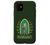 Carcasa para iPhone 11 Im Not Old I'm Medieval Funny Frog Knight Fantasía Humor