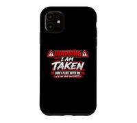 Carcasa para iPhone 11 I'm Taken Don't Flirt with Me Funny Sarcastic Diciendo Humor