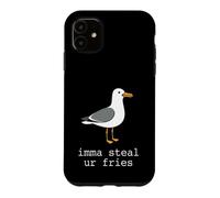 Carcasa para iPhone 11 Imma Steal Ur Fries Divertidos Aperitivos de Verano en la Playa de gaviotas