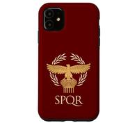 Carcasa para iPhone 11 Imperio Romano República SPQR Águila Aquila Pilar Corona de