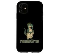Carcasa para iPhone 11 Impresión humorística de Philosoraptor Logic Thinker Dinosaur Meme