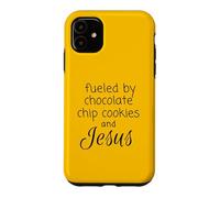 Carcasa para iPhone 11 Impulsado por Galletas con chispas de Chocolate y Jesús