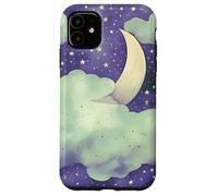 Carcasa para iPhone 11 In My Fantasy Era Witchy Green Sage Purple Moon Phases Stars