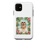 Carcasa para iPhone 11 In My Golden Retriever Era 70s Vintage Dog Travel Hombres Mujeres