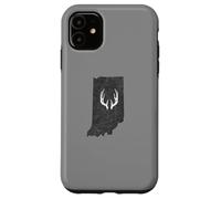 Carcasa para iPhone 11 Indiana IN Deer Hunting Shed Antlers Design