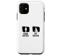 Carcasa para iPhone 11 Instructor de Yoga Divertido Your Sister My Sister Brother
