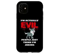 Carcasa para iPhone 11 Ironía del Bebé I'm Actually Evil Malo Refranes Divertidos