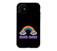 Carcasa para iPhone 11 Ironic Death Metal Rainbow Diciendo Sarcástico